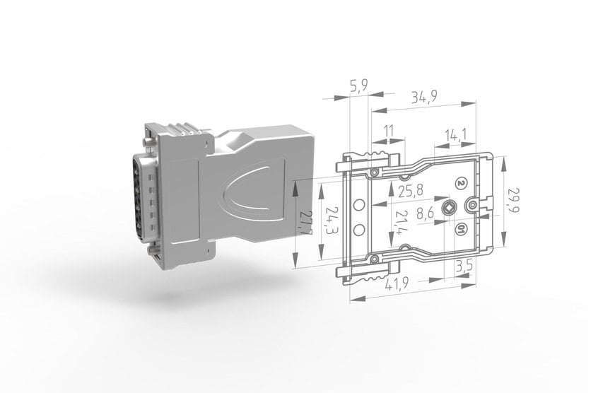 PROVERTHA launches new 15-pin full-metal D-Sub hood with 2 parallel cable outputs